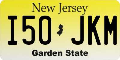 NJ license plate I50JKM