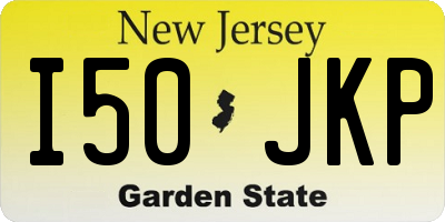 NJ license plate I50JKP