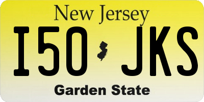 NJ license plate I50JKS