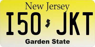 NJ license plate I50JKT