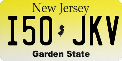 NJ license plate I50JKV