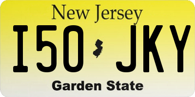 NJ license plate I50JKY