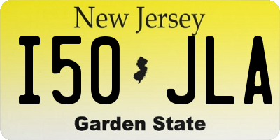 NJ license plate I50JLA