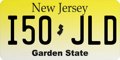 NJ license plate I50JLD