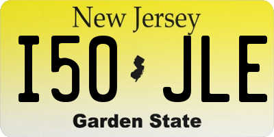 NJ license plate I50JLE
