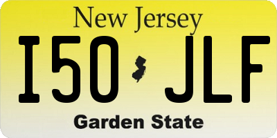 NJ license plate I50JLF