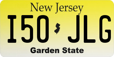 NJ license plate I50JLG
