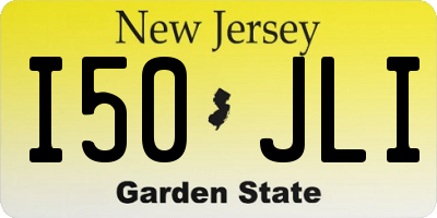 NJ license plate I50JLI