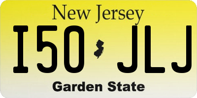 NJ license plate I50JLJ