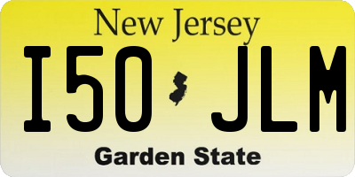 NJ license plate I50JLM