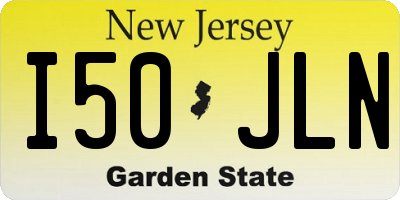 NJ license plate I50JLN