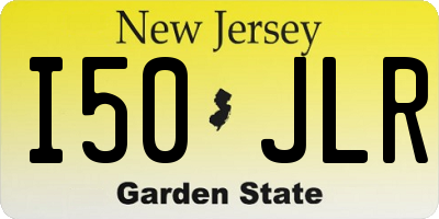 NJ license plate I50JLR