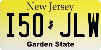 NJ license plate I50JLW