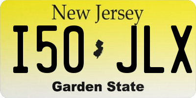 NJ license plate I50JLX