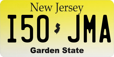 NJ license plate I50JMA