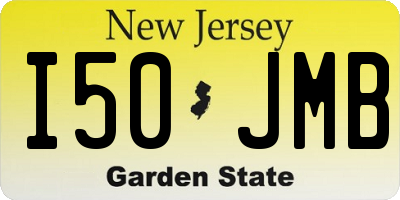 NJ license plate I50JMB