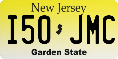 NJ license plate I50JMC