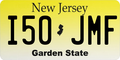 NJ license plate I50JMF