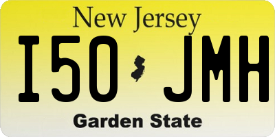 NJ license plate I50JMH