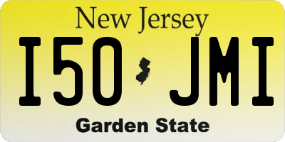 NJ license plate I50JMI