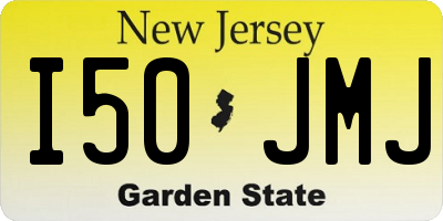 NJ license plate I50JMJ