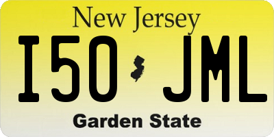 NJ license plate I50JML