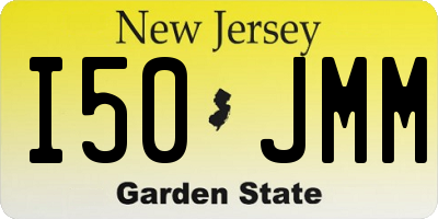 NJ license plate I50JMM