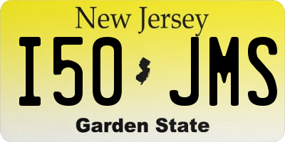 NJ license plate I50JMS