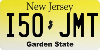 NJ license plate I50JMT