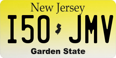 NJ license plate I50JMV