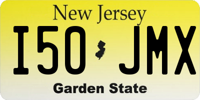 NJ license plate I50JMX