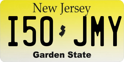 NJ license plate I50JMY