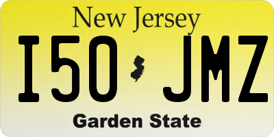 NJ license plate I50JMZ