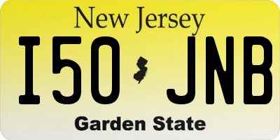 NJ license plate I50JNB