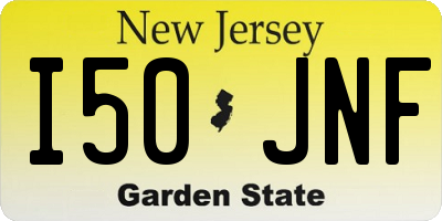 NJ license plate I50JNF