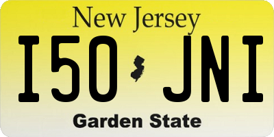 NJ license plate I50JNI