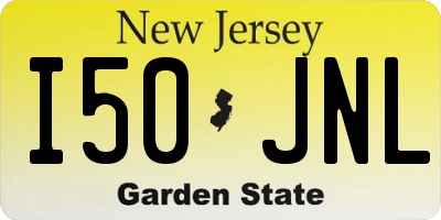 NJ license plate I50JNL