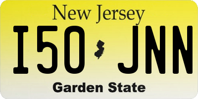 NJ license plate I50JNN