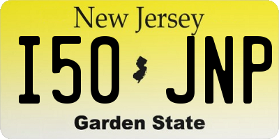 NJ license plate I50JNP