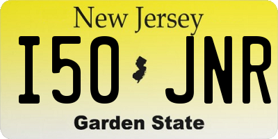NJ license plate I50JNR