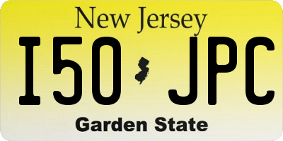 NJ license plate I50JPC