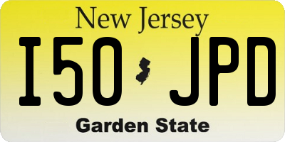 NJ license plate I50JPD