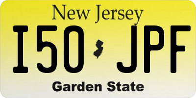 NJ license plate I50JPF