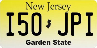 NJ license plate I50JPI