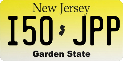 NJ license plate I50JPP