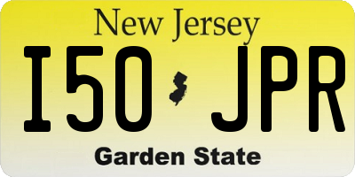 NJ license plate I50JPR