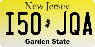 NJ license plate I50JQA