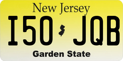 NJ license plate I50JQB
