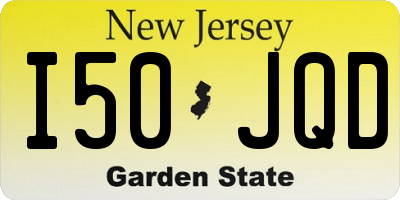 NJ license plate I50JQD