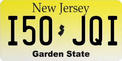 NJ license plate I50JQI